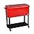 New Red 80 Quart Cooler Beer Cart Outdoor Entertaining Rolling Party Steel