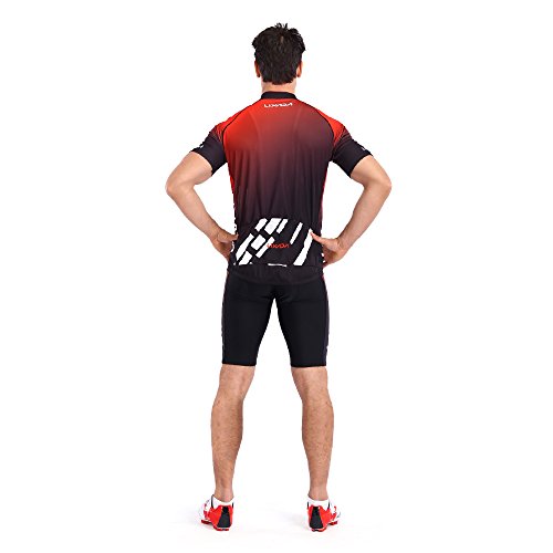 image for Lixada Men's Cycling Jersey Set Bicycle Short Sleeve Set Quick-Dry Bre