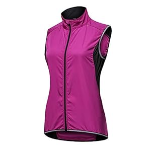 LXC Dames Fietsen MTB Gilet Winddicht Waterdicht Met Reflector Strips Mouwloos Vest Lichtgewicht Ademend (Kleur: Paars…