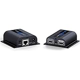 HDMI Extender with Loop-Out Local Display, 1080P Transmission up to 196ft/60m Over Single Cat6/6a/7 Ethernet Cable with IR Blaster and Receiver Cables (LKV372pro)