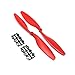 RAYCorp 1045 10x4.5 Propellers. 16 Pieces(8 CW, 8 CCW) Black & Red 10-inch Quadcopter or F450 Props + 1 battery strap