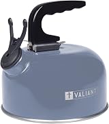 Valiant Fun 1L Portable Camping Whistling Kettle Blue view 1