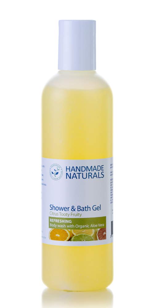 Handmade Naturals Herbal Shower and Bath Gel, Citrus Tooty Fruity, 250 ml