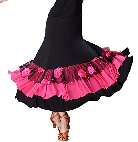Paso Doble Flamenco Ballroom Smooth Skirts Waltz Lesson Latin Dance Wear Costume