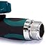 45 Metal Hose Elbow, Heavy Duty Hose Adapter and Angle Connector with Water Shut Off Valve