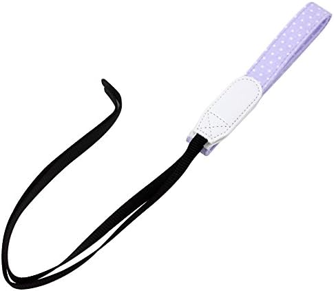 SIMMAX Cute Canon Camera Shoulder Neck Strap Dots Belt for Fujifilm Instax mini 8 Polaroid Camera All DSLR Nikon Canon Sony Olympus Samsung (Purple)