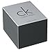 Calvin Klein Men's K1U21107 Concept Square Stainless Steel Watch with Black Leather Band