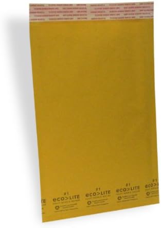 Ecolite #1 Size 7.25" X 12" Kraft Bubble Mailers Self Seal/ 100 Cs
