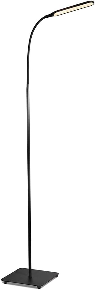 lampara de pie led regulable taotronics luz de pie para salon dormitorio estudio y leer diseno moderno luz cuidado ojos bajo consumo negro