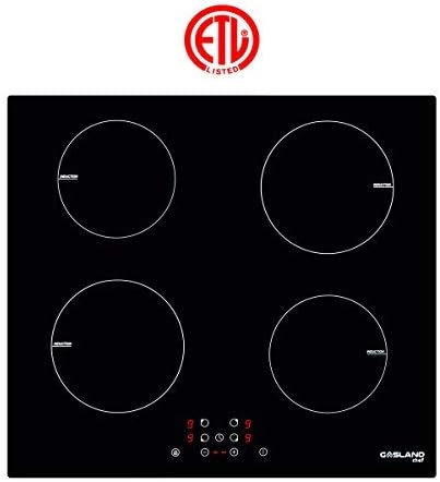 Induction Cooktop, GASLAND Chef IH60BF 220V 24 Inch Built-in Induction Cooker, Vitro Ceramic Surface 24" Electric Cooktop, 4 Burners Electric Stove Top, Kids Safety Lock & Easy To Clean