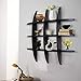 Shelving Solution Cross Display Wall Shelf (Black)