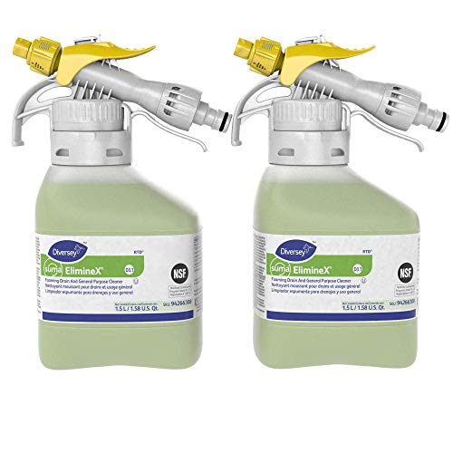 Suma ElimineX D3.1 Foaming Drain and General Purpose Cleaner (1.5-Liter Spray Bottle, 2-Pack)
