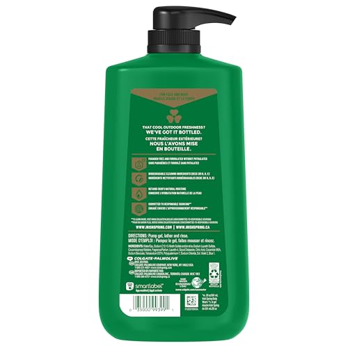 IRISH SPRING MENS BODY WASH, MOISTURE BLAST BODY WASH FOR MEN, FEEL FRESH ALL DAY, 30 OZ PUMP BOTTLE