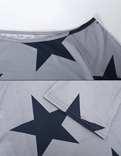 image for WAEKIYTL Women Off Shoulder Casual T Shirt Short Sleeve Loose Fit Tops