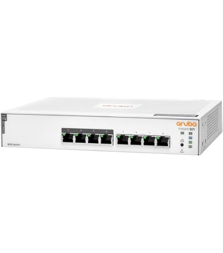 （開封済・未使用）Aruba Instant On 1830 8G 65W Amazon.com: Aruba Instant On 1830 8-Port Gb Smart Switch | Fanless