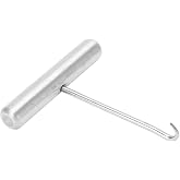 Chiffonade Stainless Steel Racket Stringing Tool &ndash; Tennis Racket String Assistance Puller Racquet Pull Hook Stringing Tool,Arc Design for Even Line Adjustment