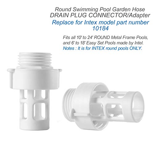 Replacement Intex Pool Drain to Hose Adapter Garden Hose Water Drain Plug Connector/Adapter