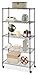 Whitmor Supreme 5-Tier Cart holds up to 1,000 lbs. Black