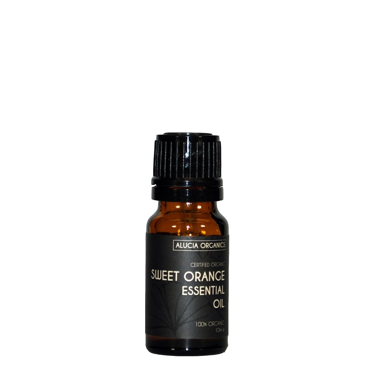 Alucia Organics Certified Organic Sweet Orange Essential Oil 10ml - Pure, Natural, Cruelty Free, Vegan, Undiluted - for Use in Aromatherapy, Massage Blends and Diffusers