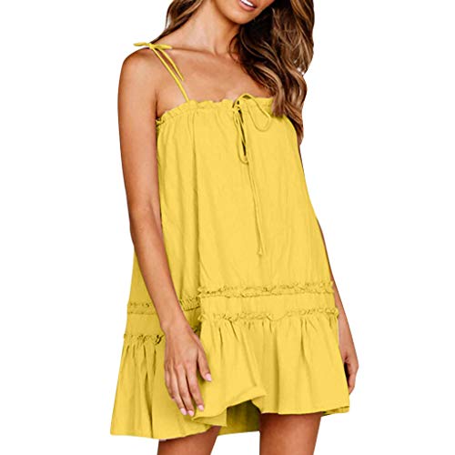 yellow short sundress