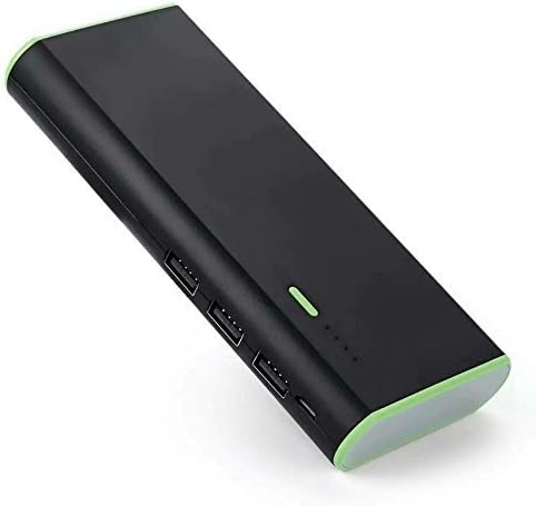 Portable Charger ibatti 10000mAh External Battery Power Bank with 3 USB Outputs Quick Charge and Flashlight for iPhone SE 6 6S Plus 5S, iPad, Samsung Galaxy, Smart Phones and Tablets (Black)