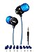 H2O Audio 100% Waterproof Headphones. Noise Canceling, Sweat Proof Surge+ Swim Headphones Perfect for Swimming & All Watersports, 'Black/Blue' primary