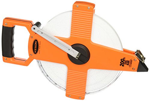 Keson NR10100H Nylon Coated Steel Blade 100-Foot Measuring Tape in Tenths, Zero Point at Tape End, Hook End