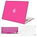 MOSISO Compatible with MacBook Air 13 inch Case (Models: A1369 & A1466, Older Version 2010-2017 Release), Protective Plastic Hard Shell Case & Keyboard Cover & Screen Protector, Rose Red