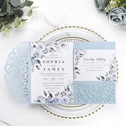 Wedding Invitations with Envelopes and RSVP