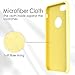 TORRAS iPhone 7 Plus Case/iPhone 8 Plus case, Liquid Silicone Rubber Slim Fit Soft Phone Case with Microfiber Cloth Lining Compatible with iPhone 7 Plus/iPhone 8 Plus, Yellow