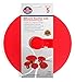 Silicone Designs Suction Lids, Set of 5, Red Cooking Food Storage