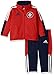 adidas Baby Boys' Zip Up Jacket Tricot and Pant Set, Light Scarlet, 6 Months