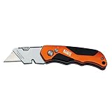 Klein Tools 44131 Folding Utility Knife, Heavy Duty, Triple Ground Blades Stay Sharp, Pocket Clip