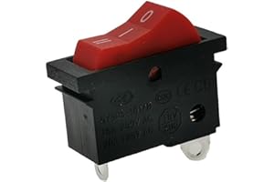 3 Position 3 Pin 15A Power Control Switch for Hair Dryer Gear with Flame Retardant Insulating Plastic Housing and Latching Ty