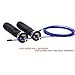 JKMEOO Speed Jump Rope, Professional Rapid Ball Bearings Rope Skipping with Adjustable Cable for Cardio Workout, Fitness Training & Skipping Exercise with Free Carry Case & Spare Screw kit (black)