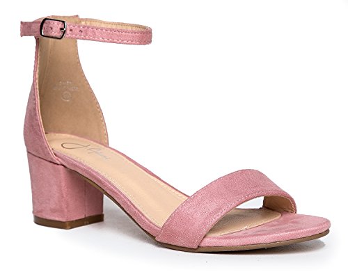 J. Adams Daisy Mid Heel Sandal, Mauve, 9 B(M) US