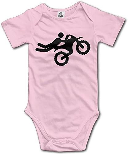 MMJQ6 Causal Motocross Baby Newborn Crawling Suit Short Sleeves Romper Bodysuit Onesies Jumpsuit
