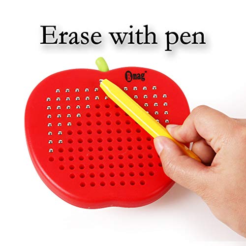 BMAG Magnetic Drawing Tablet, Educational Free Flay Doodle Board Magnatab Toys (red, Small)
