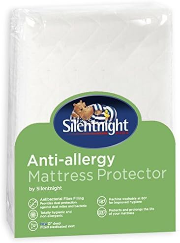 Silentnight Anti-Bacterial and Allergy Mattress Protector with Elasticated Skirt (King)