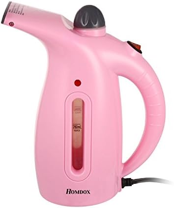 Homself Clothes Steamer for Home &amp; Travel,280ml Capacity Fast Heat-up Powerful Handheld Portable Garment Steamer - Pink