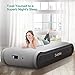 Sable Mattress with Built-in Pump, Upgraded Inflatable Blow Air Bed Comfortable Flocked Top Pillow Storage Bag, Height 17 inches, Twin Size for an Adult, Grey