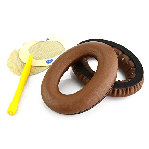 Bose QuietComfort QC25, QC2, QC15, Around-Ear AE2, AE2i, AE2w Headphone Replacement Ear Pad / Ear Cushion / Ear Cups / Ear Cover / Earpads Repair Parts (Coffee / Brown) - Thumbnail 7
