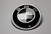 Afauto 7pcs BMW Black/Silver Carbon Fiber Style Emblem Logo Badge Set 73/82mm