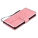 Xperia X Performance Case Premium Vintage Emboss Floral PU Leather&Soft TPU[Card/Cash Slots][Wrist strap]Wallet Magnetic Flip Case For Sony Xperia X Performance Case-LEMY JOURNEY (Tree-Pink)
