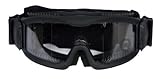 Lancer Tactical Airsoft Safety Goggles, Vented, Black Frame, Clear Lens