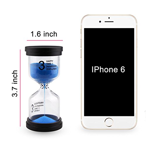 Sand Timer EMDMAK 4 Colors Hourglass Sandglass Sand Clock Timer 1min / 3mins / 5mins / 10mins for Games Classroom Home Office Decoration (Pack of 4)
