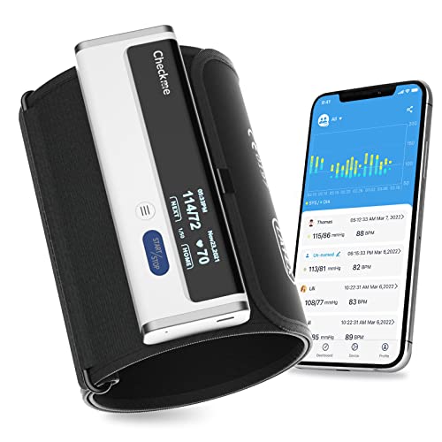 Checkme BP2A Blood Pressure Monitor Upper Arm Bluetooth BP Machine with Large Cuff and Checkme BP2A Blood Pressure Monitor Upper Arm Bluetooth BP Machine with Large Cuff and