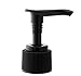 Cornucopia Brands 4oz Clear Glass Pump Bottles (4 Pack); Refillable Glass Containers w/Black Plastic Soap/Lotion Pump Dispensers