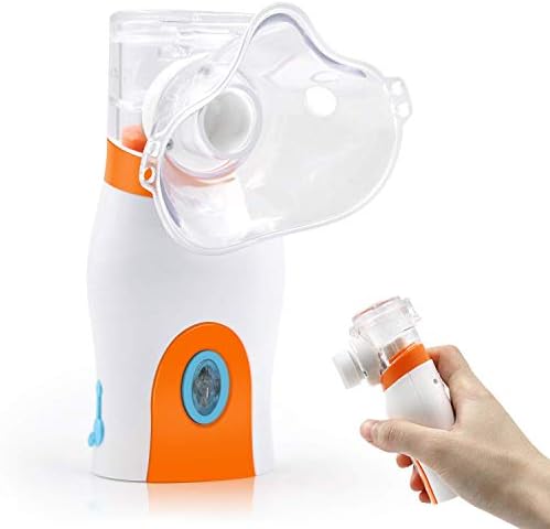 SHENGLLA Portable Steam Inhaler,Personal Vaporizer,Handheld Humidifier for Kids & Adults Travel and Household Use(Orange)