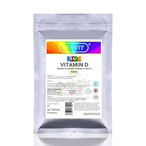 Kids Vitamin D3 600iu Chewable Tablets Orange Flavour | 3 to 12 Years SYNVIT
